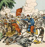 Guerre de Tunisie, brillant combat de cavalerie.
Fabrique Pellerin, 1881